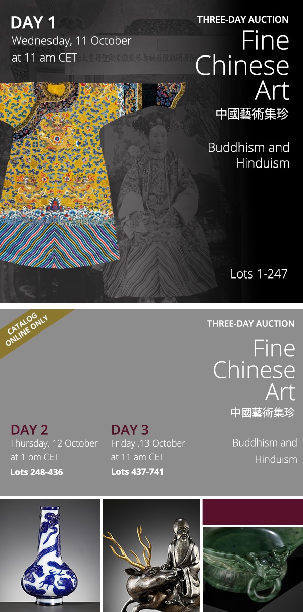 THREE-DAY AUCTION - Fine Chinese Art / 中國藝術集珍 / Buddhism & Hinduism
